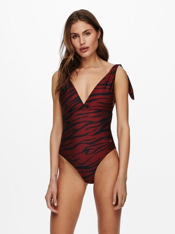 ONLY Swimsuit in Brown: front