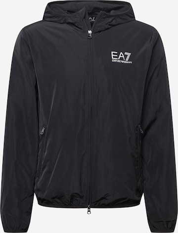 Veste mi-saison EA7 Emporio Armani en noir : devant