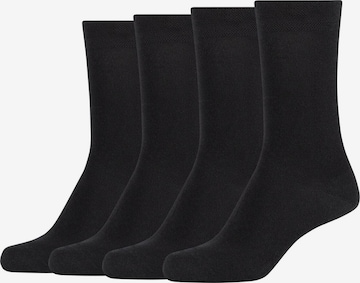 camano Socks in Black: front