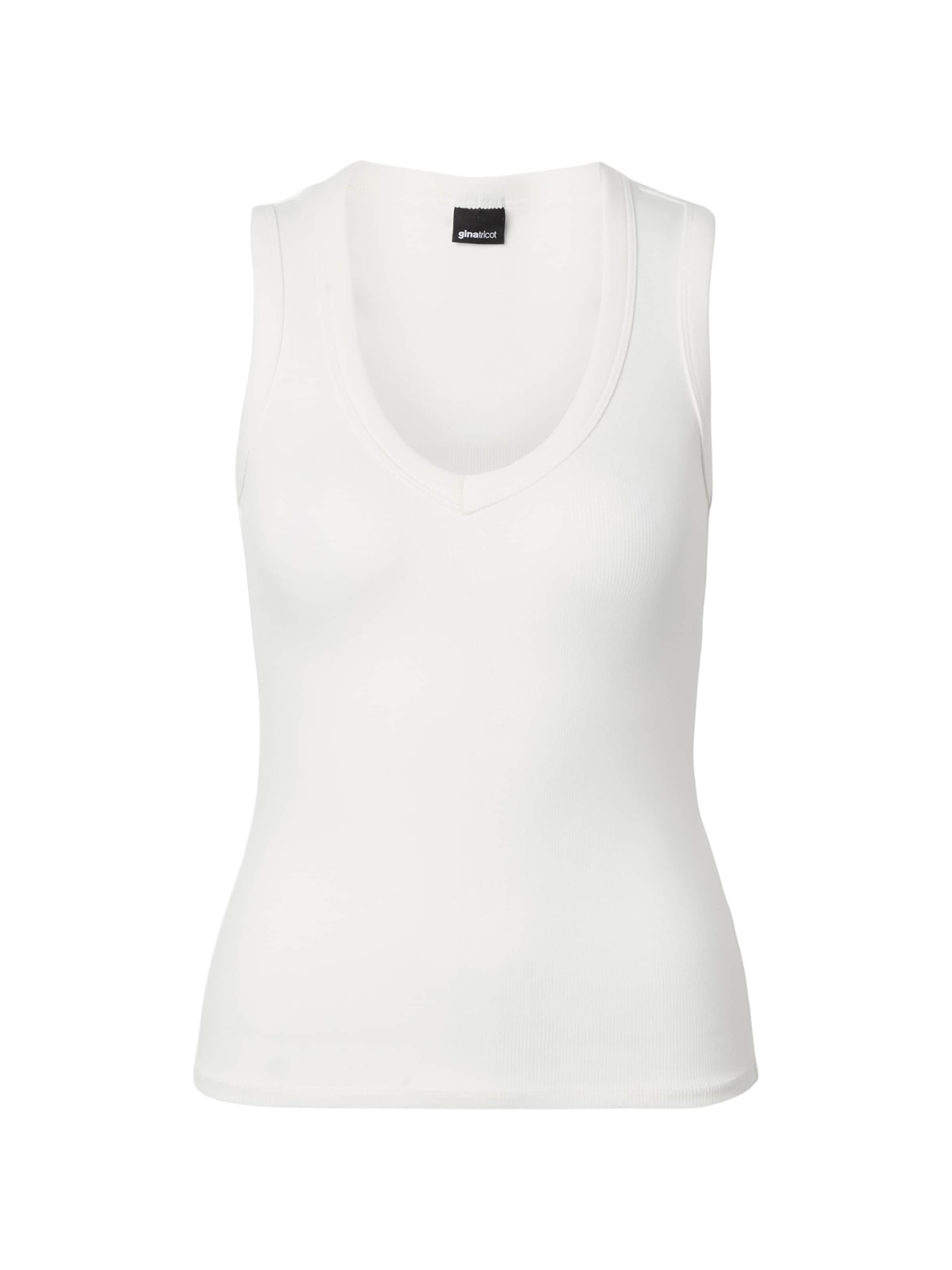 Gina Tricot - Top en blanco: frente