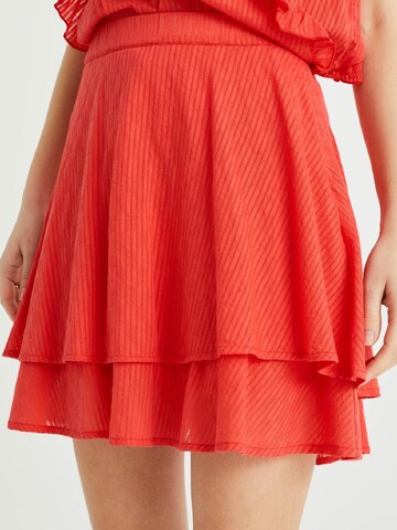 WE Fashion Skirt in Red