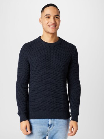 Pull-over 'OCTAVIAN' SELECTED HOMME en bleu : devant