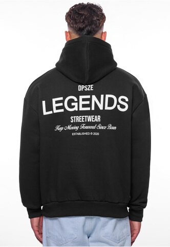 Dropsize Sweatshirt in Schwarz: Vorderseite