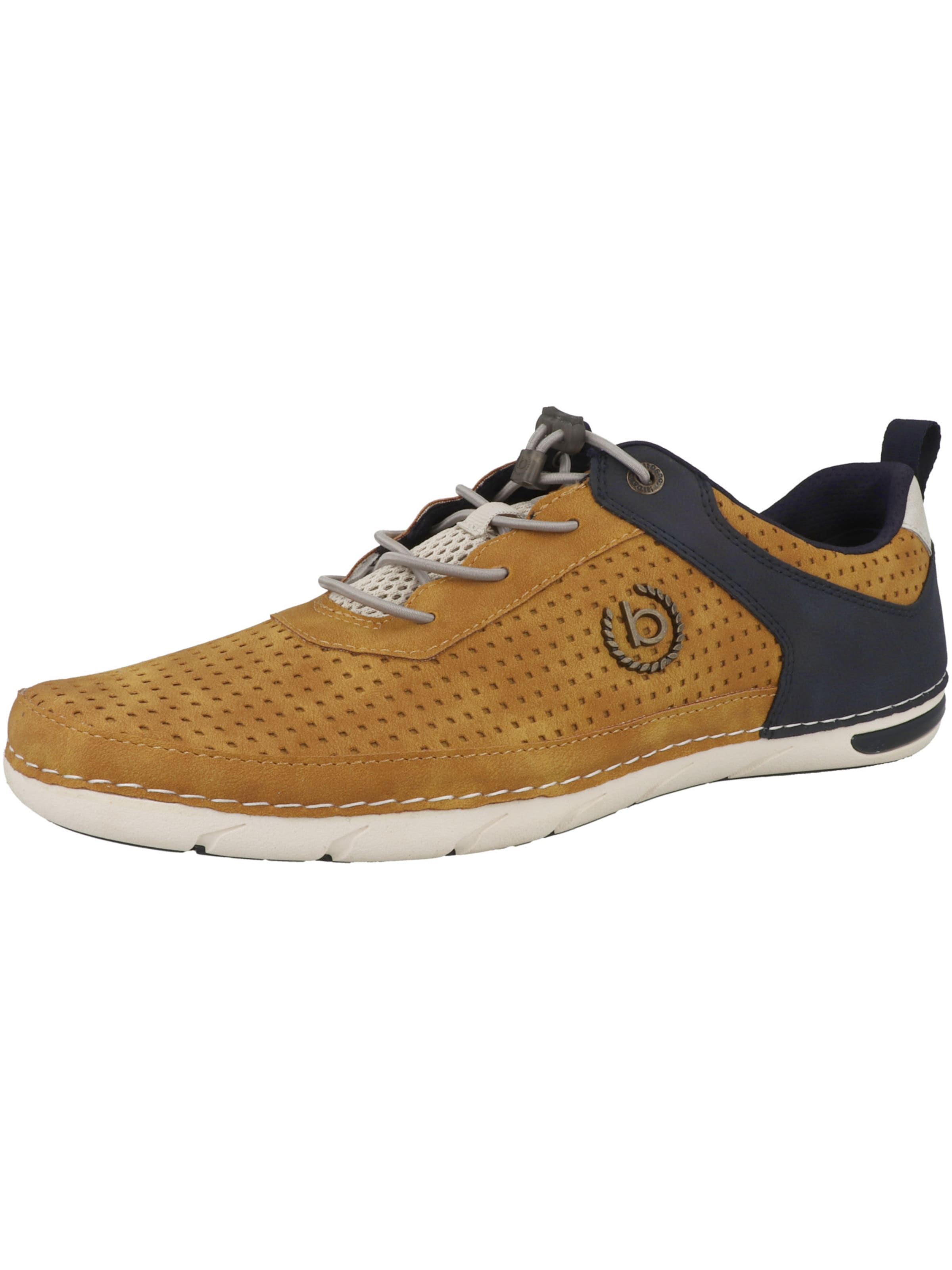 Scarpa stringata sportiva 'ASG03' di bugatti in giallo: frontale