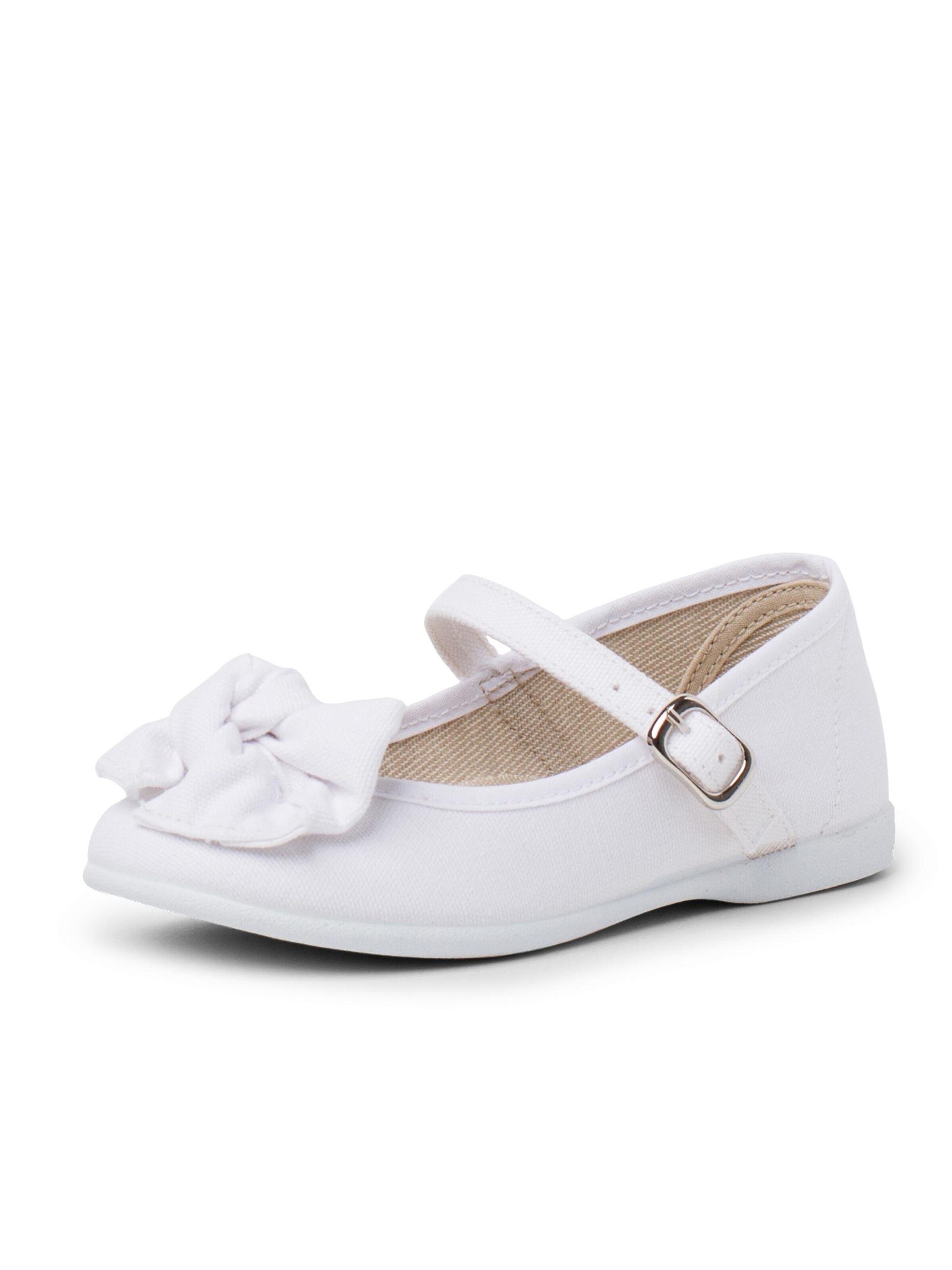 Ballerines Pisamonas en blanc : devant