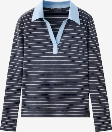 MANGO Shirt 'MARIS' in Grey: front
