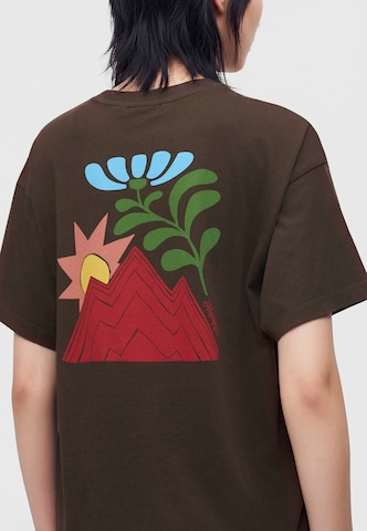 T-shirt 'S-HYTTE' NAPAPIJRI en marron