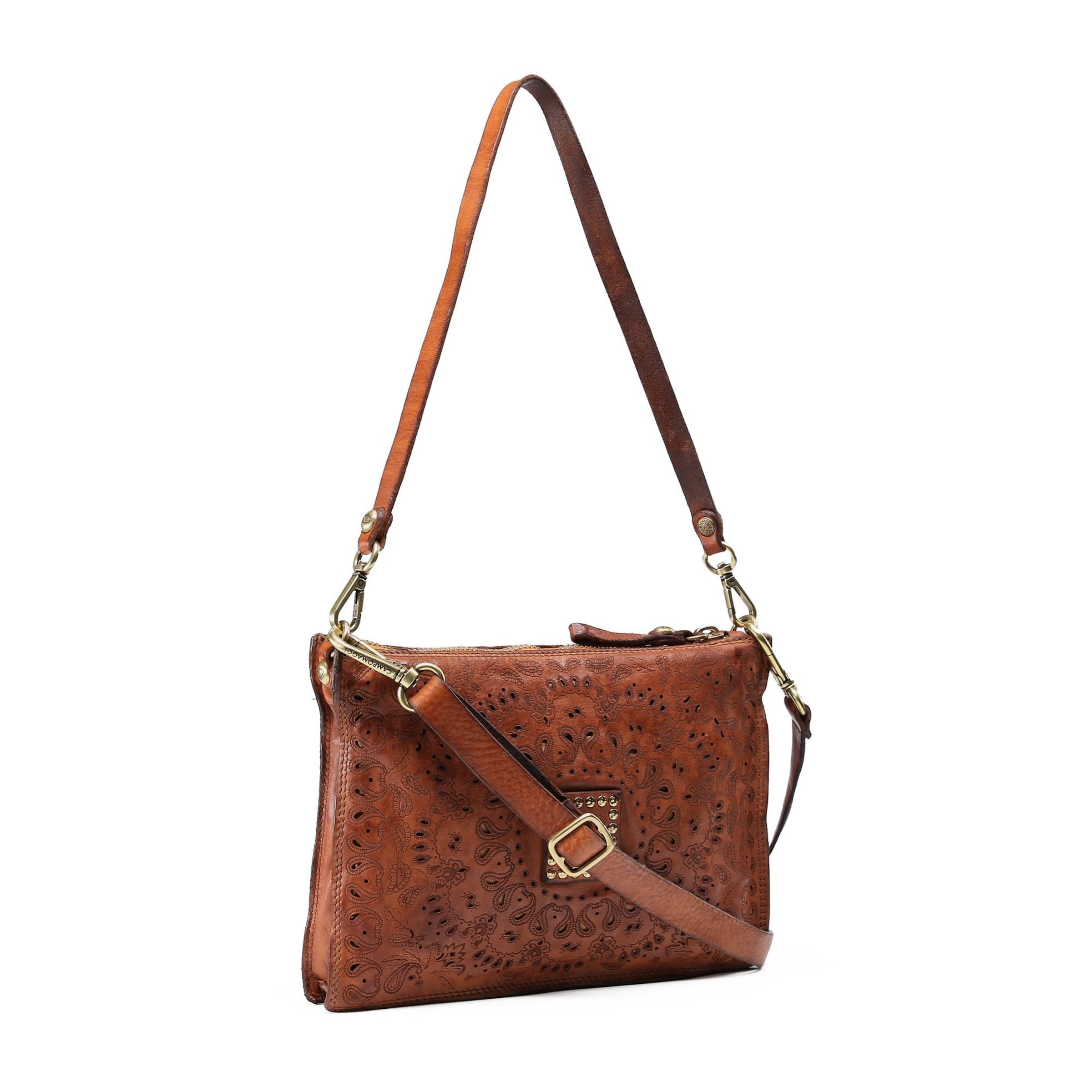 Campomaggi Schoudertas 'Eva' in Bruin