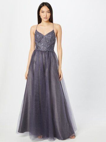 Laona Evening Dress in Grey: front