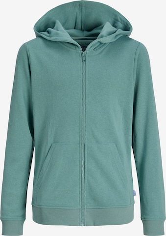 Jack & Jones Junior Кофта на молнии 'JJEBRADLEY' в Синий: спереди