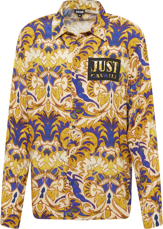 Just Cavalli Regular Fit Hemd in Goldgelb AB6804 Just Cavalli Regular Fit Hemd in Goldgelb AB6804