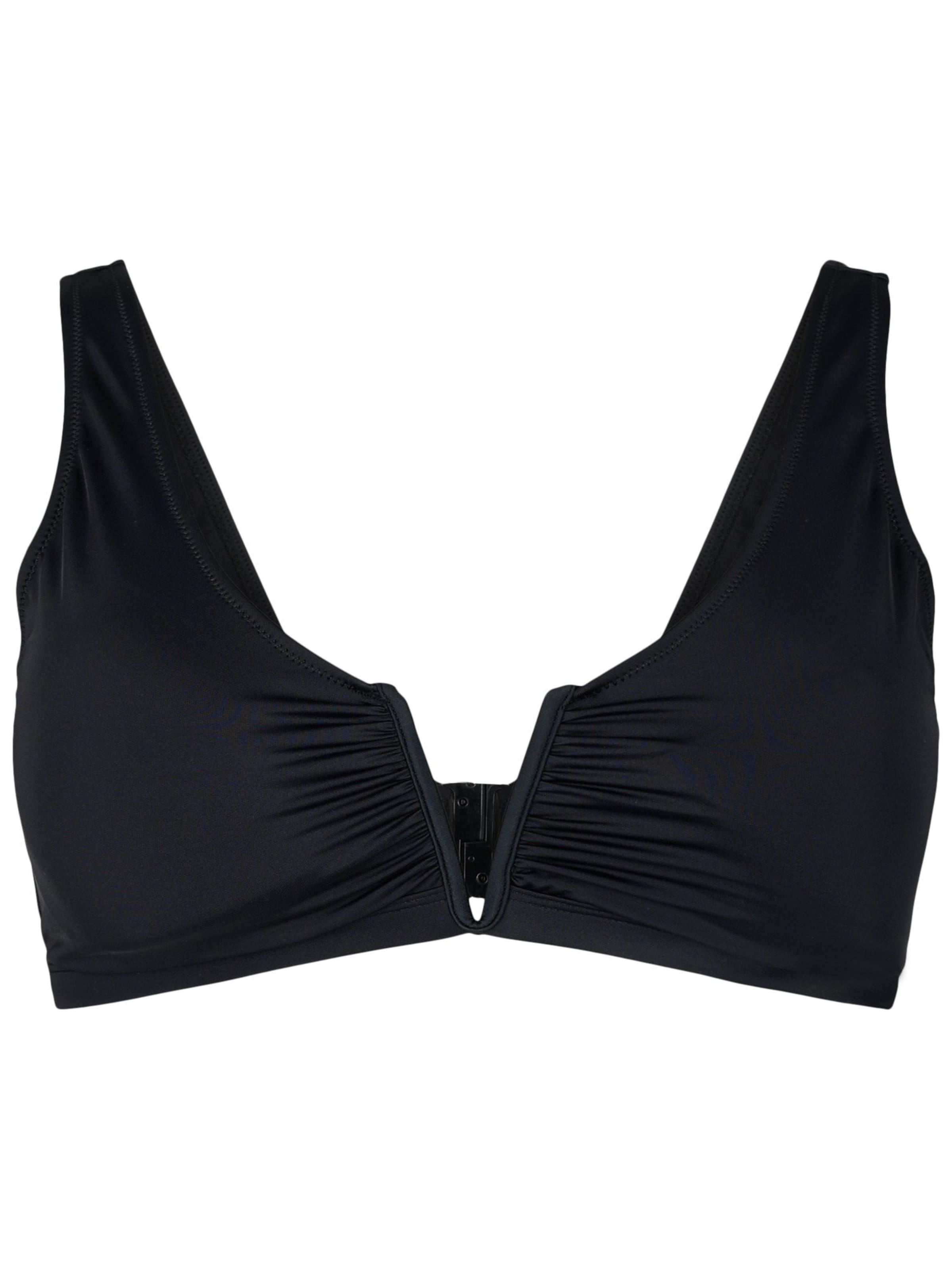 Swim by Zizzi Triangel Bikinioverdel 'Snova' i sort: forside