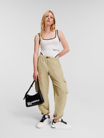 Regular Pantalon cargo KARL LAGERFELD JEANS en beige