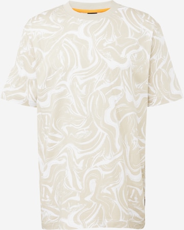 T-Shirt 'Ocean' BOSS en beige : devant