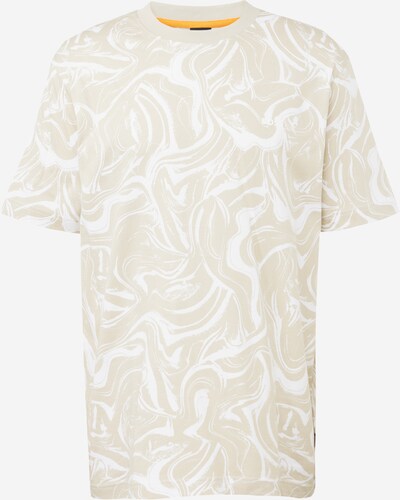 BOSS T-Shirt 'Ocean' in beige / weiß, Produktansicht