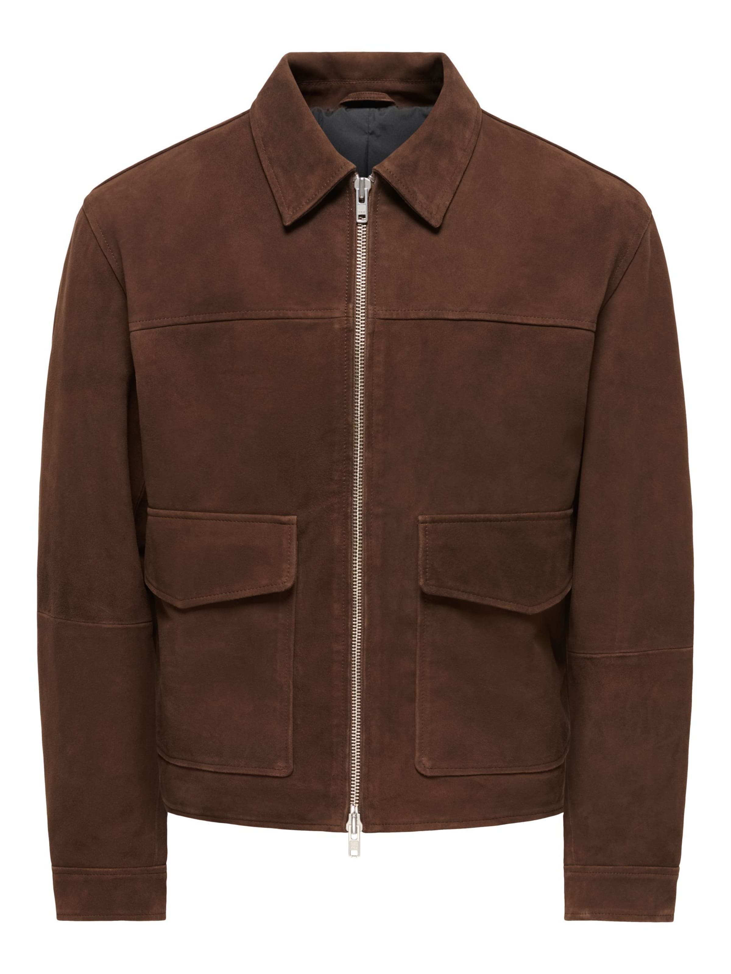 Only & Sons Between-Season Jacket 'ONSNikolaj' in Brown: front