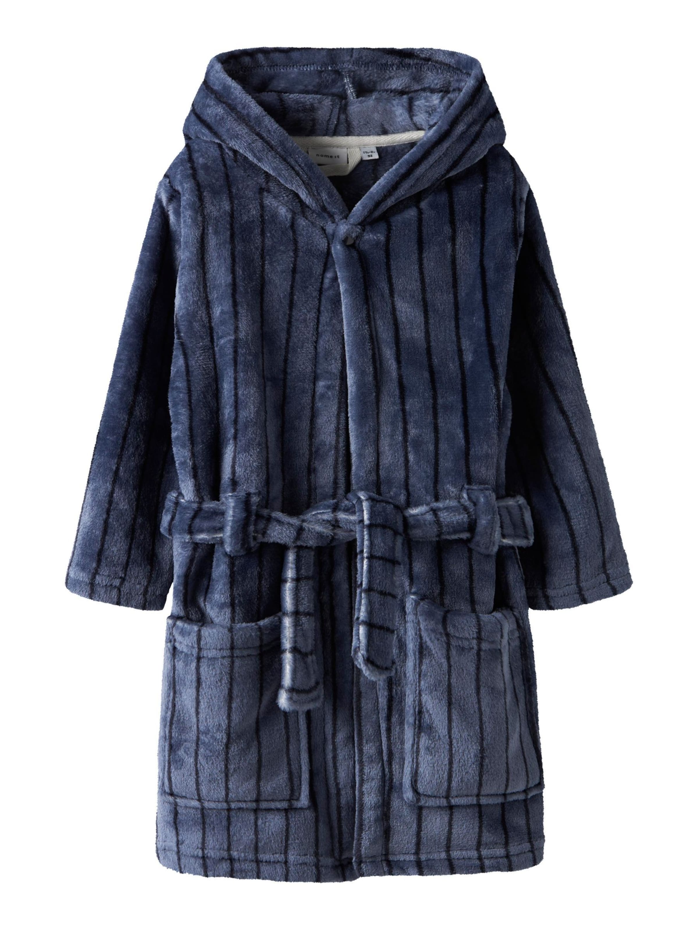 NAME IT Bathrobe in Grey: front