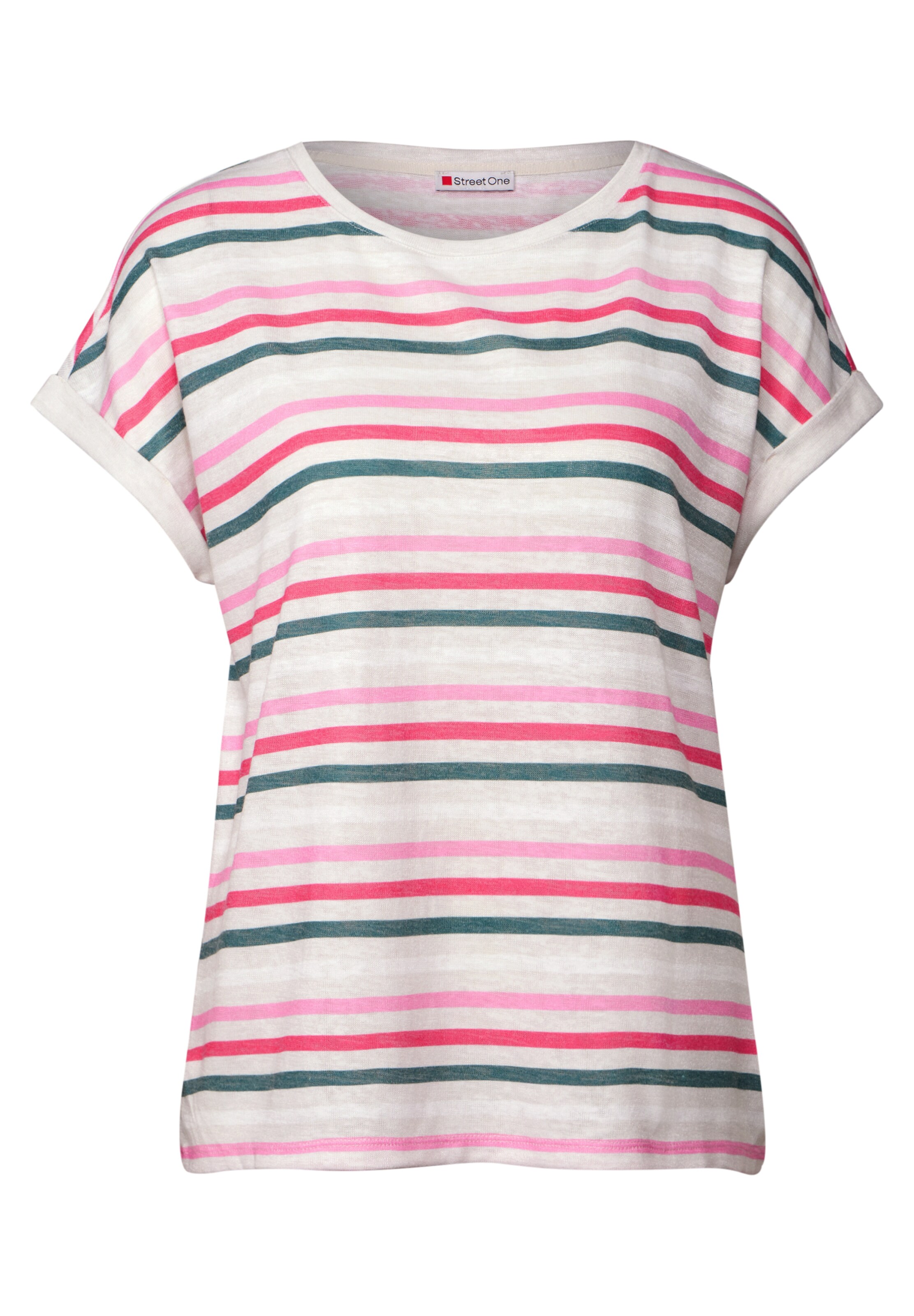 STREET ONE Shirt in Wit: voorkant