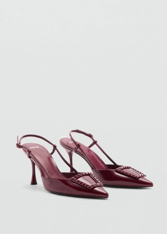 MANGO Slingpumps 'Tona' in Rot