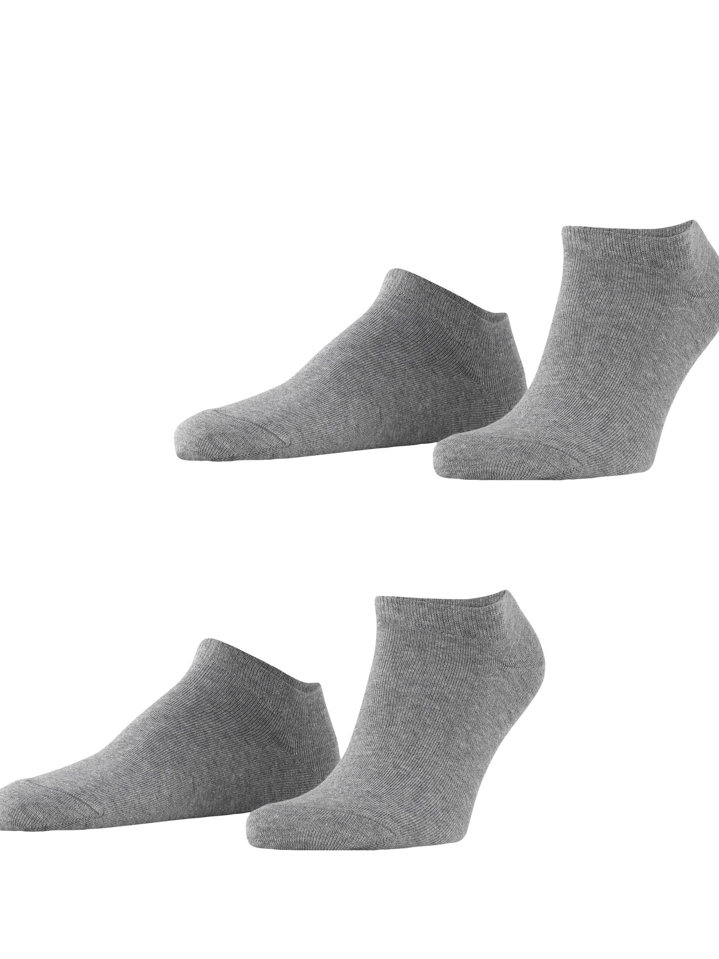 ESPRIT Füßlinge 'Basic Uni 2-Pack'‌‌‌ in Grau: Vorderseite