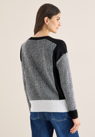 STREET ONE Pullover 'Mouliné' in Grau