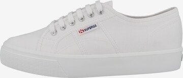 SUPERGA Platform trainers 'Cotu' in White