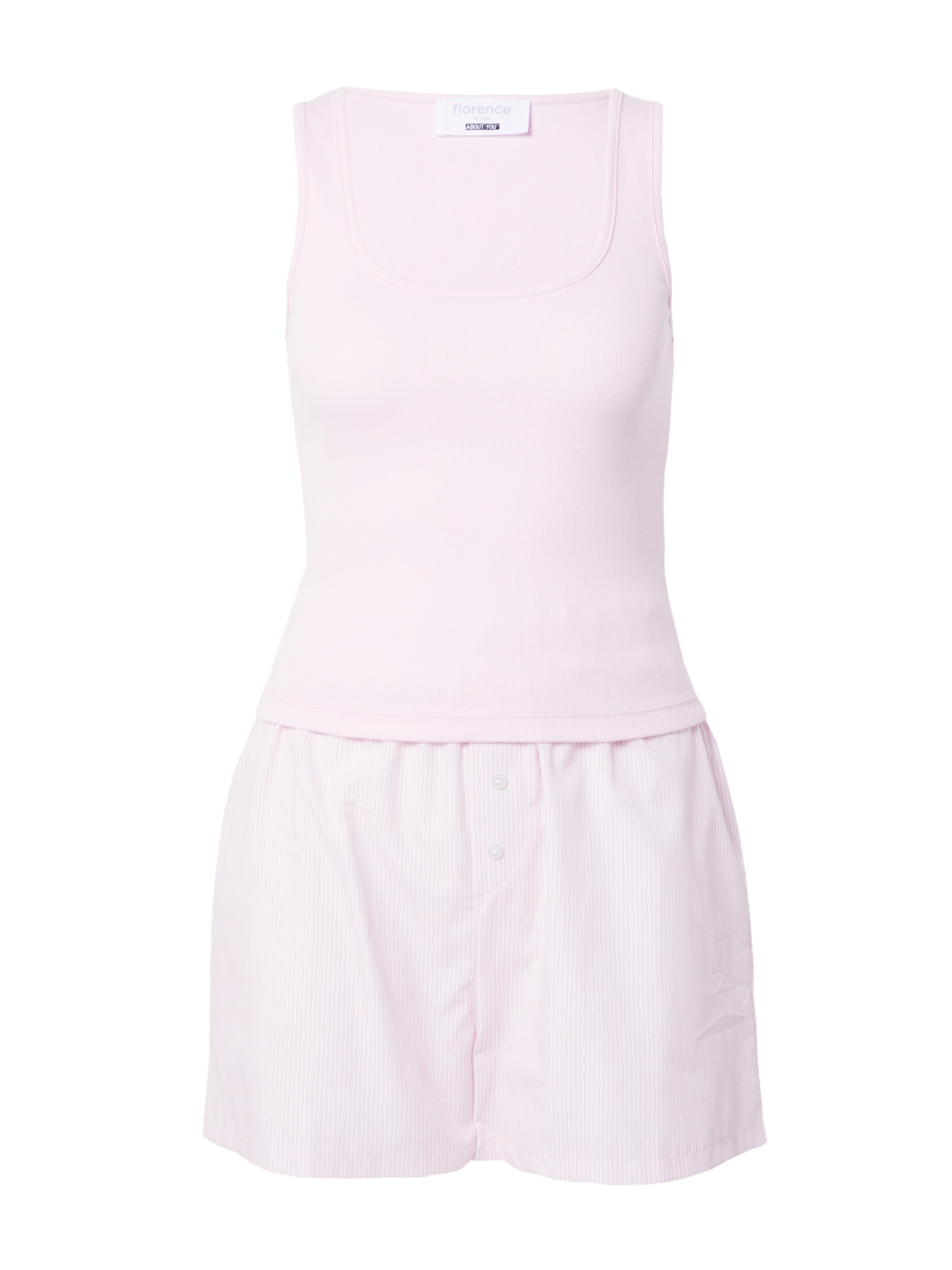 florence by mills exclusive for ABOUT YOU - Calções de pijama 'Fresh Linen ' em rosa: frente