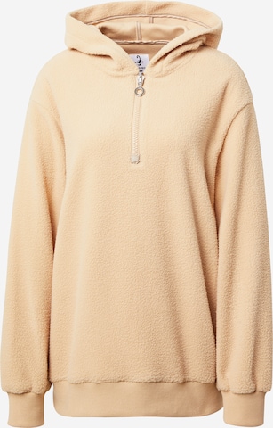 Sweat-shirt VIERVIER en beige : devant