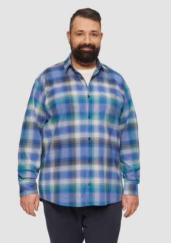 s.Oliver Regular fit Overhemd in Blauw: voorkant