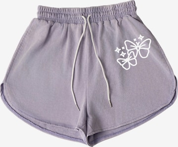 Pantalon GORHEY en violet : devant