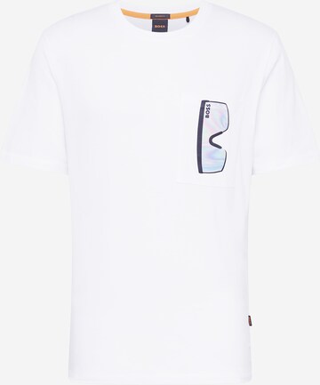 BOSS Shirt 'Vibes' in White: front