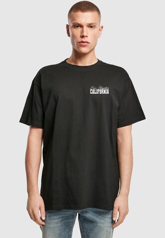 Maglietta 'California Hibiskus' di Mister Tee in nero: frontale