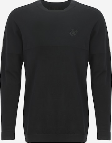 SikSilk Sweatshirt 'Infinity' in Black: front