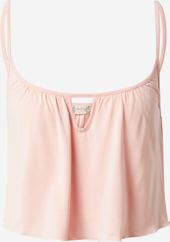 Free People Pajama Shirt 'FREE TO BE' in Pink: front