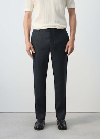 MANGO MAN Slimfit Hose 'Oyster' in Blau: Vorderseite