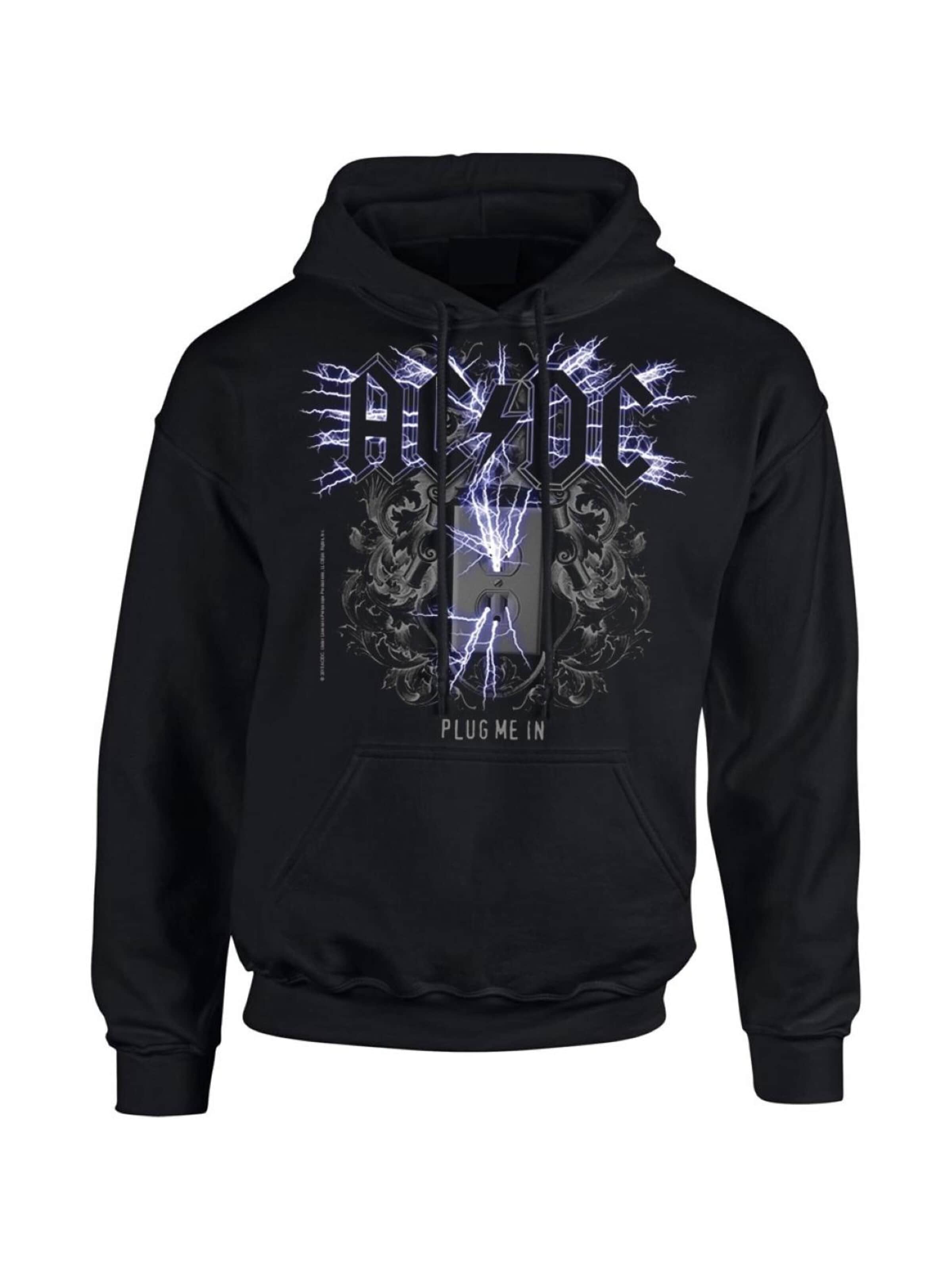 AC/DC Sweatshirt 'Plug me in' in Black: front