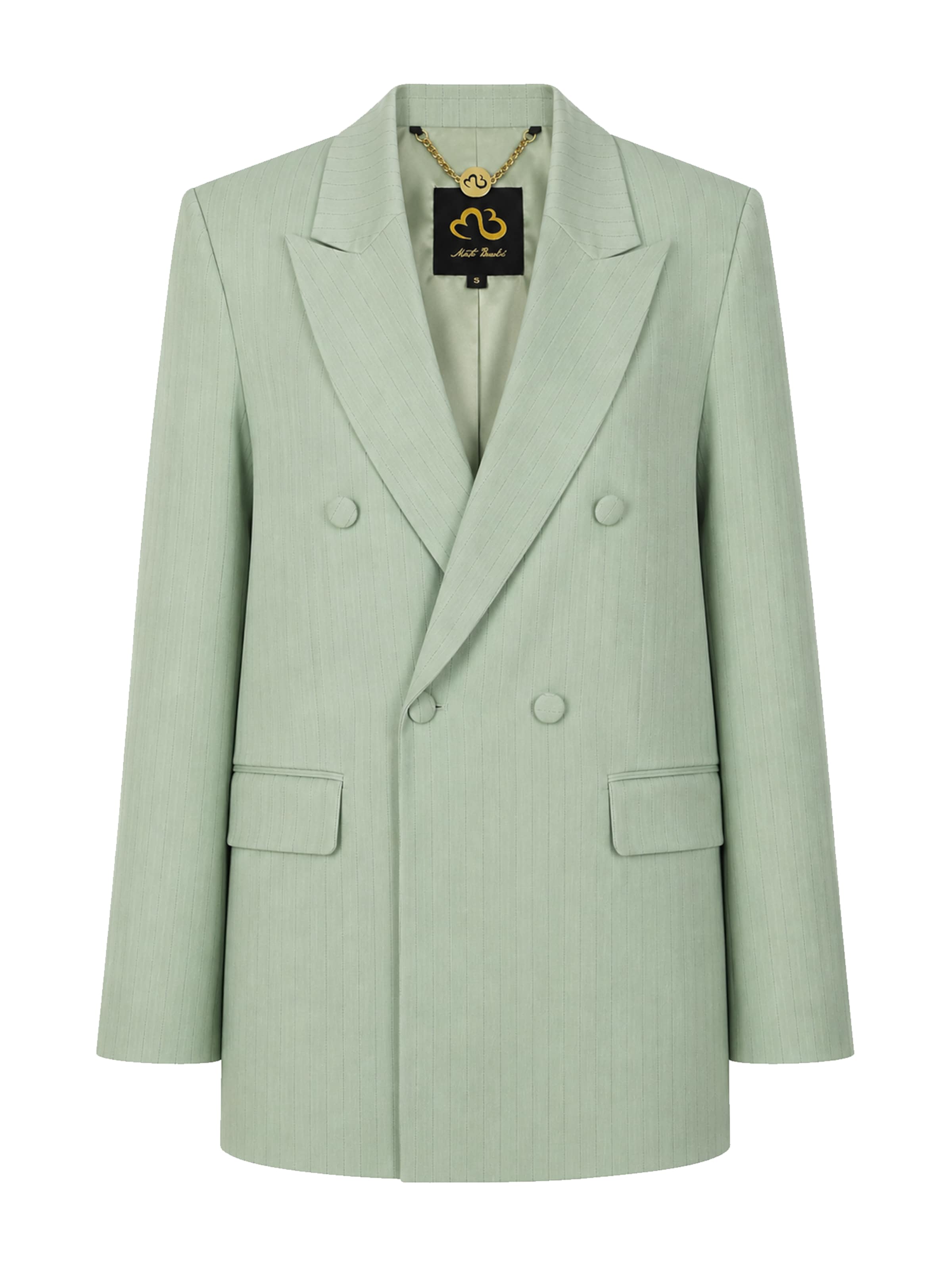 MB by Marta Buzolic Blazers in Groen: voorkant