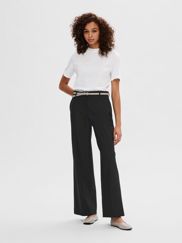 SELECTED FEMME Wide leg Pantalon in Zwart