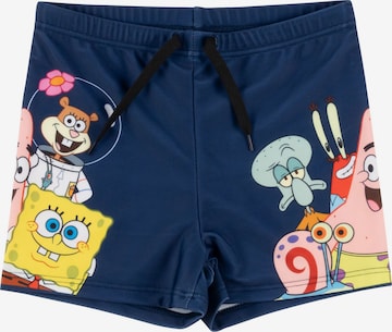 SpongeBob Badehose 'Spongebob Schwammkopf' in Blau: Vorderseite