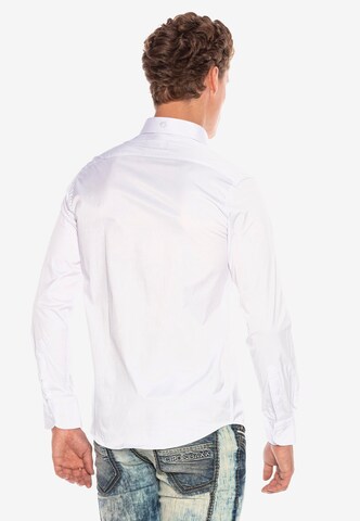 CIPO & BAXX Slim Fit Businesshemd 'HENSON' in Weiß