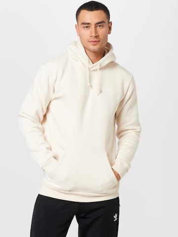 ADIDAS ORIGINALS Regular fit Sweatshirt 'Trefoil Essentials' i vit: framsida