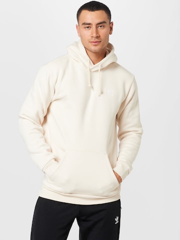 ADIDAS ORIGINALS Regular Fit Sweatshirt 'Trefoil Essentials' i hvid: forside