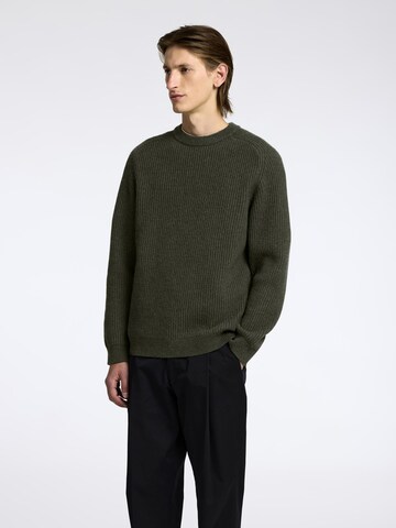 Pull-over SELECTED en vert : devant