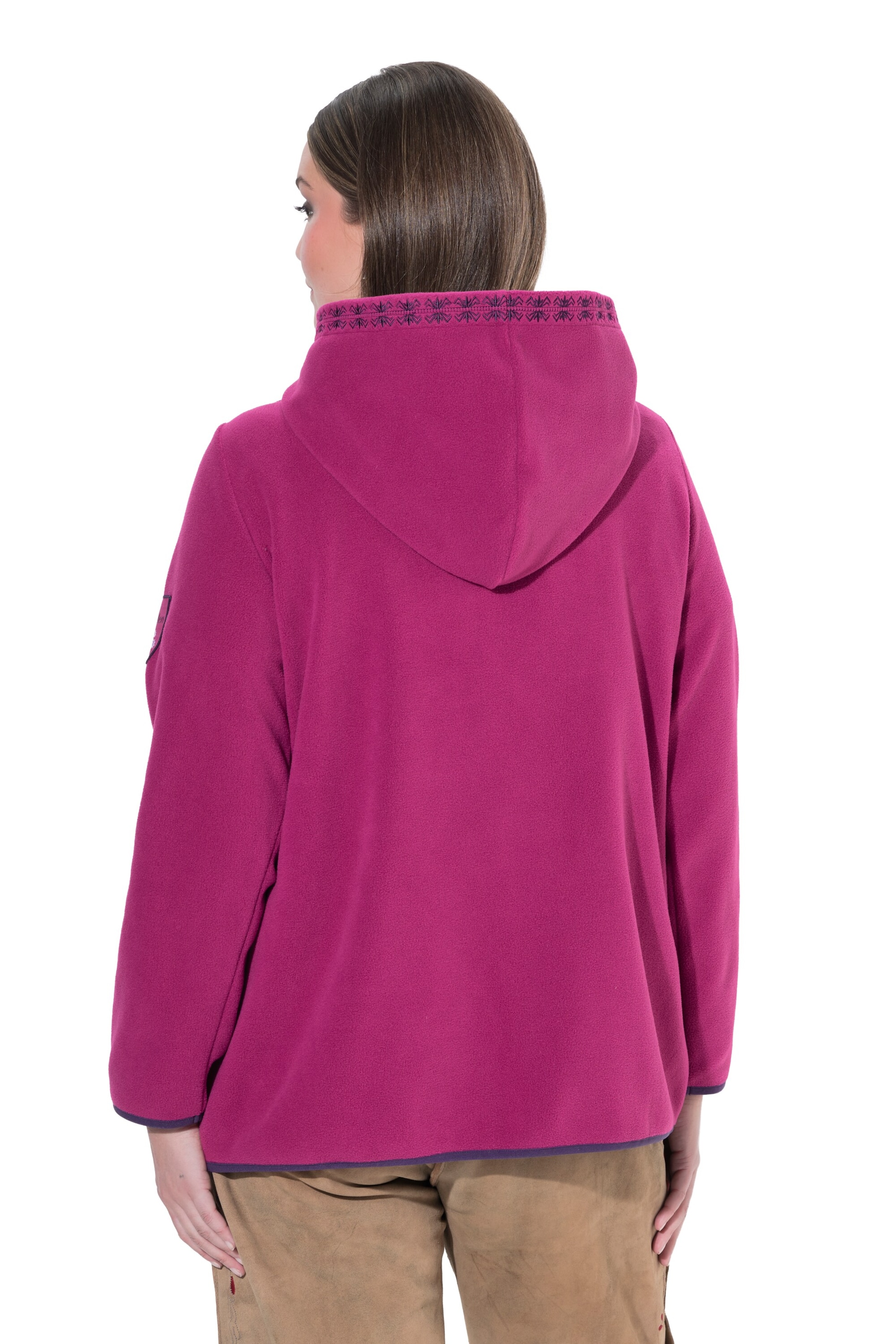 Ulla Popken Sweatjacke in Pink