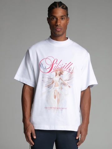 T-Shirt 'Engel' SikSilk en blanc : devant