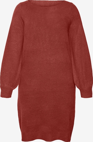 Abito in maglia 'CLEFILE' di Vero Moda Curve in rosso: frontale