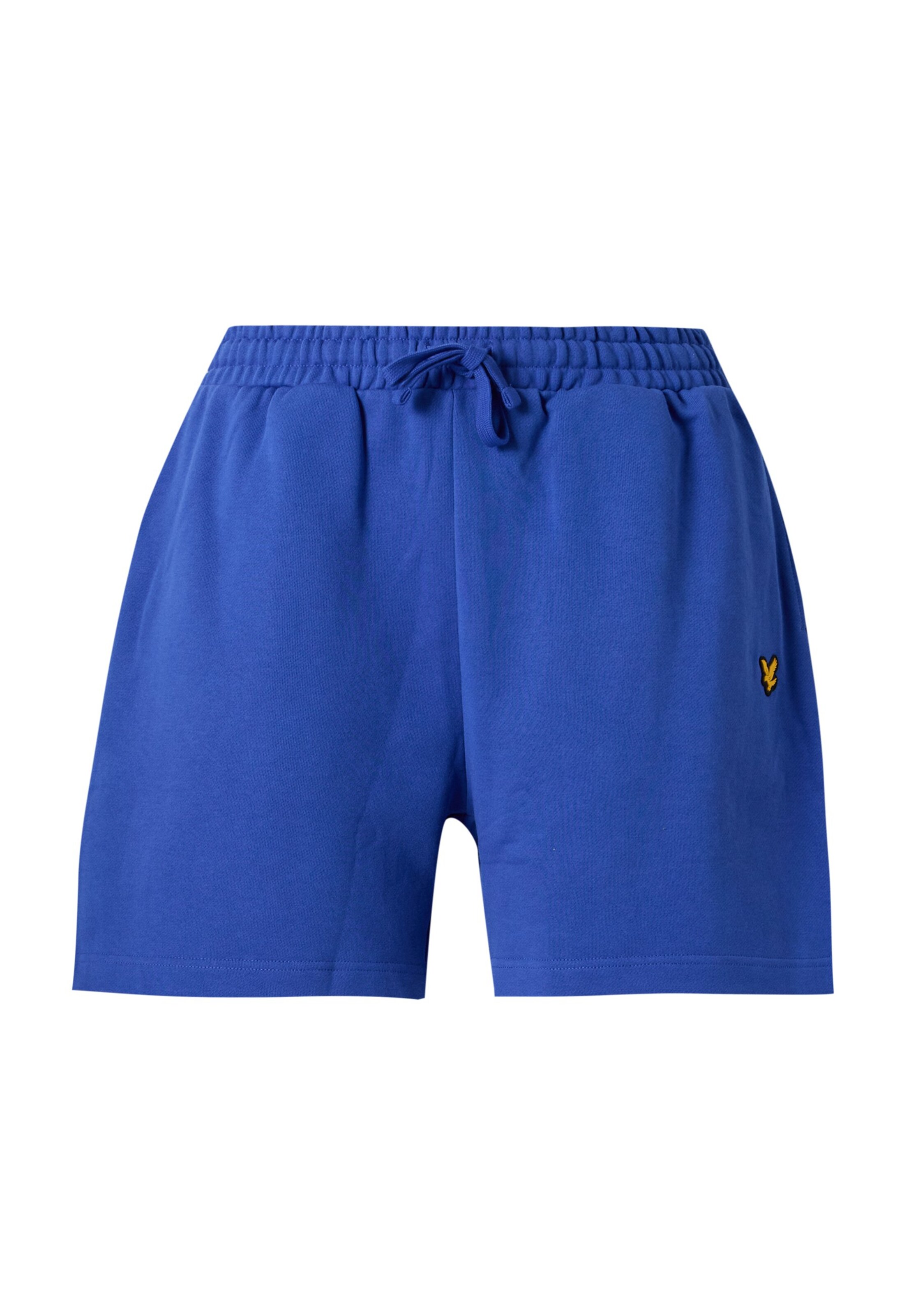 Lyle & Scott Loosefit Broek in Blauw: voorkant