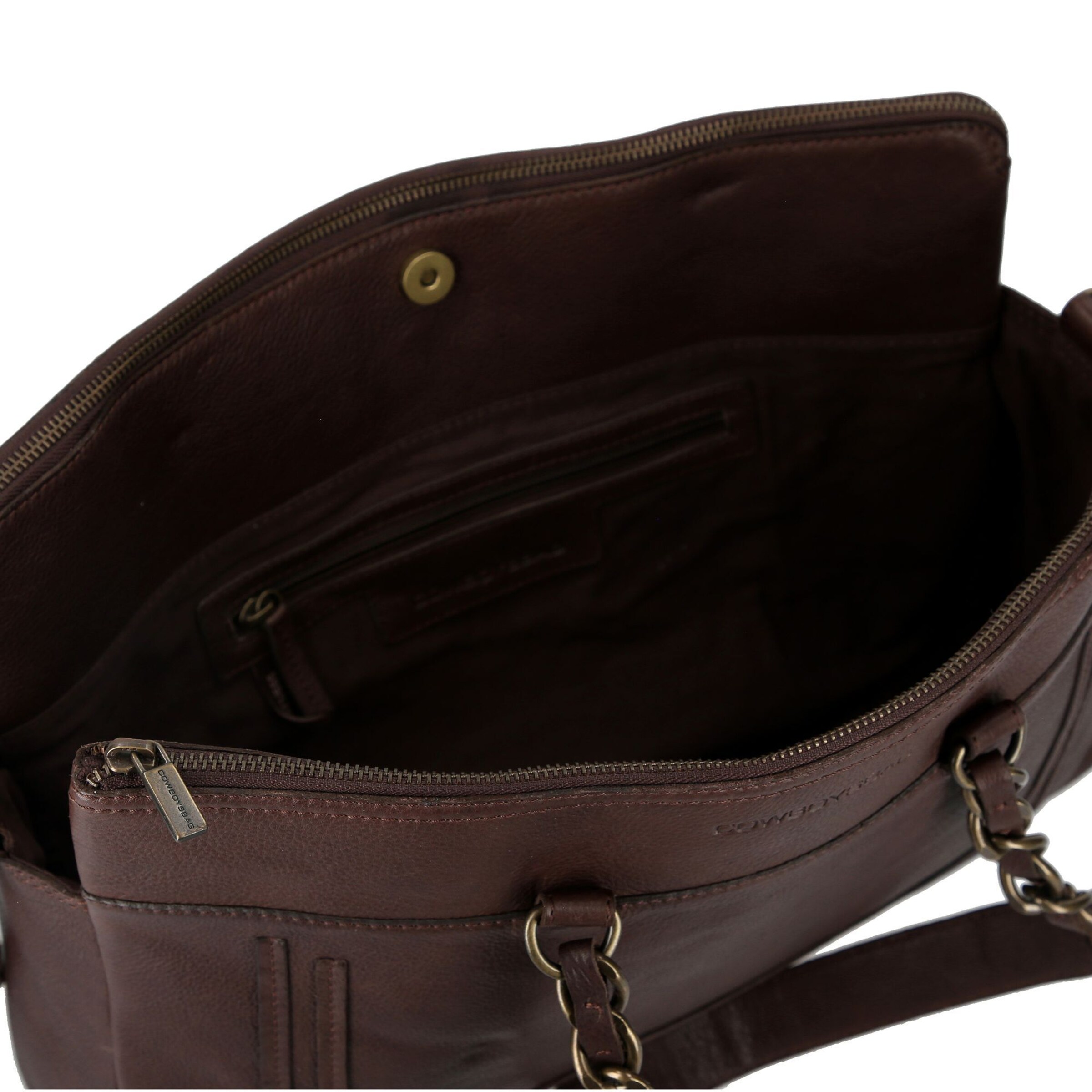 Cowboysbag Shoulder bag 'Chained Barton' in Brown