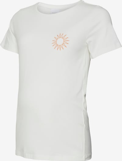 MAMALICIOUS Shirt 'SUNNY' in de kleur Goudgeel / Wit, Productweergave