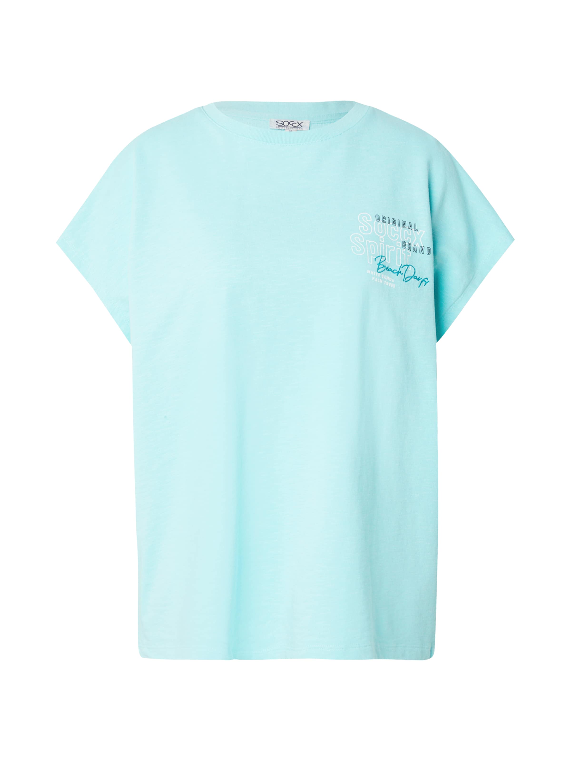 T-shirt Soccx en bleu : devant